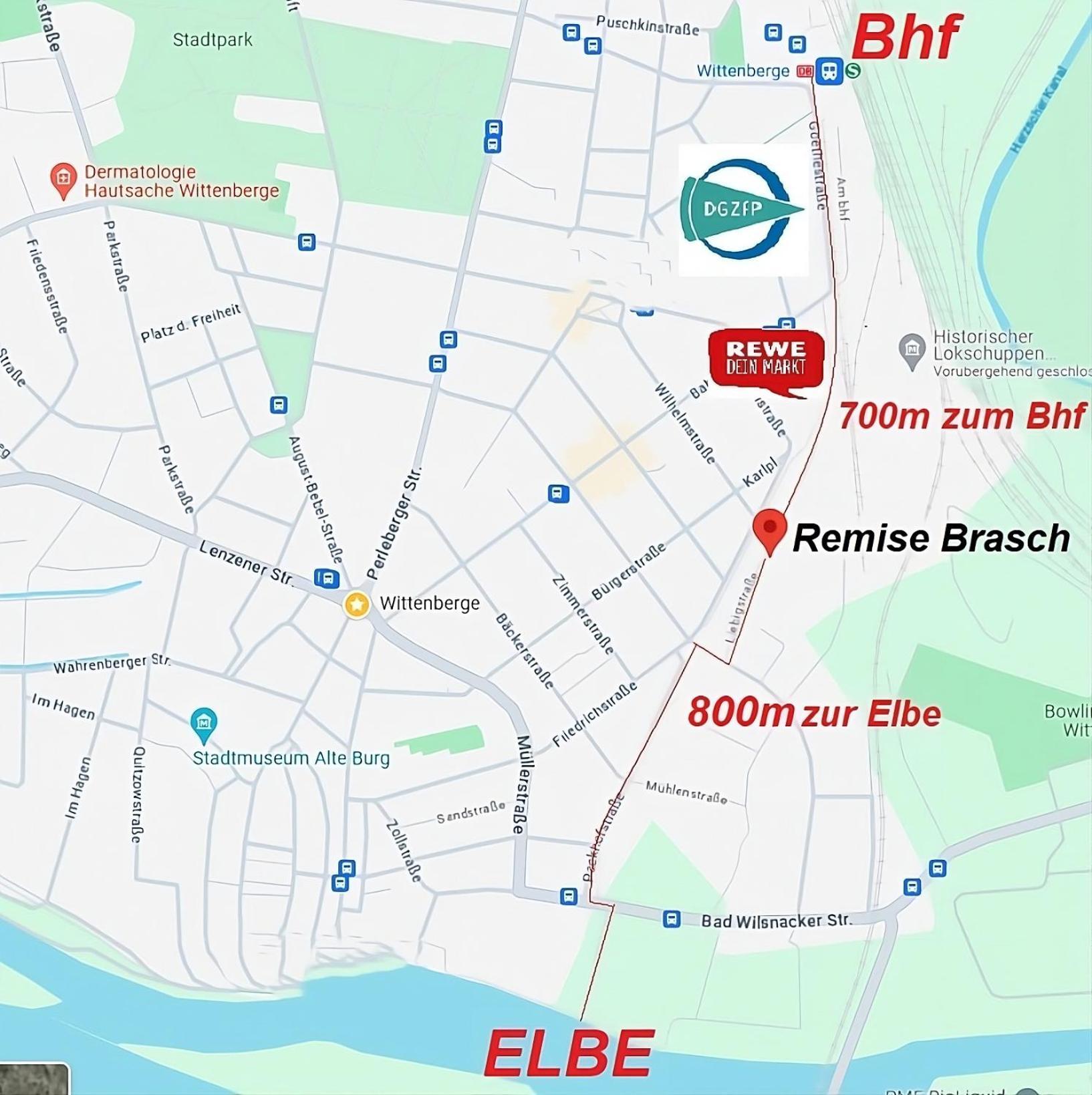 Appartement Remise Brasch - Zwischen Bahnhof Und Elbe à Wittenberge Extérieur photo